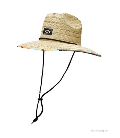 Billabong Men's Tides Print Straw Lifeguard Sun Hat