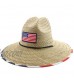 JFH Men's Flag Prints Pierside Straw Sun Hats