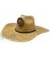 Kool Breeze Solar Hat Plain Gentlemen's Natural Wide Brim Protection Solar Fan Operated (Natural L)
