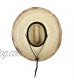 Mexican Palm Leaf Straw Lifeguard Sun Hat w/Chin Strap & Vented Crown