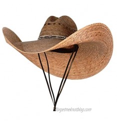 SOLID WING Oversized Western Cowboy Straw Hat
