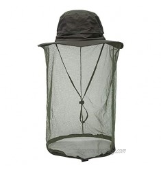 Surblue Mosquito Head Net Hat Outdoor Fishing Hiking Sun Cap Neck Face Flap Portect Hat UPF50+