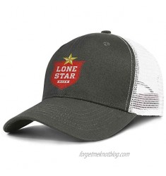 QWQD Lone Star Logo Men's Women's Mesh Trucker Cap Adjustable Snapback Beach Hat