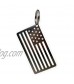 American Flag USA Keychain Tag with Heavy Duty Key Ring EDC Carabiner - Made from Solid 304 Grade Stainless Steel - EDC Key Chain Clips onto Keys Cars Motorcycles Backpacks - 100% American Made