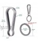 BANG TI Titanium Quick Release Keychain Clip and Side Pushing Key Rings Kit