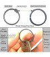 BANG TI Titanium Quick Release Side Pushing Key Rings Kit (5-Pack)