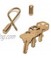 Craighill Closed Helix Keyring | Brass