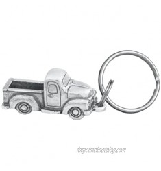 DANFORTH - Pickup Truck Keyring - Pewter - Key Fob - 2 Inches - Handcrafted - Made in USA