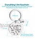 Fathers' Day Keychain Gifts for Dad from Daughter Son Everything I am You Helped Me to Be Key Chain for for Daddy Birthday Christmas Thanksgiving Valentine Day Present