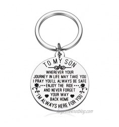 Inspirational Keychain Gifts for Son Him Boy from Mom Dad