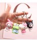 Kuromi Melody Keychain Pom Pom Purin Keys Doll Toys 7 Pcs Anime Figurer Pendant Creative Gifts