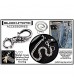 Marine Grade Stainless Steel Double Skull Wallet Chain - OR - Skull Keychain - Blackstatic Collection