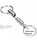 Onwon 2 Pieces Quick Release Keychain Detachable Pull Apart Key Rings Keychains Removable Handy Keying Double Spring Split Snap Seperate Chain Lock Holder Convenient Accessory