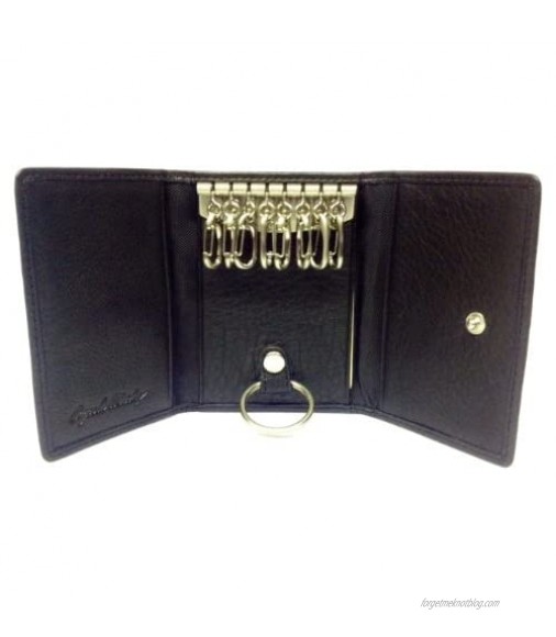 Osgoode Marley Leather 8 Hook Key Case Black