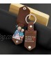 Personalized Leather Photo Keychain Custom Engraved Key Chain for Dad Husband Father's Day Mother's Day Gift