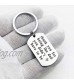 Step Dad Birthday Keychain from Daughter Son Fathers Day Dad Gifts from Kids Stainless Steel with Gift Box