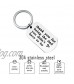 Step Dad Birthday Keychain from Daughter Son Fathers Day Dad Gifts from Kids Stainless Steel with Gift Box