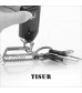 TISUR Belt Keychain Titanium Belt Loop Key Holder with Detachable Keyring for Men and Women (BK4+D ring)