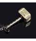 UVie Metal Keychain Set (4PS)- Thor Hammer Infinity Gauntlet Mask Key Chain for Family and Friends Golden
