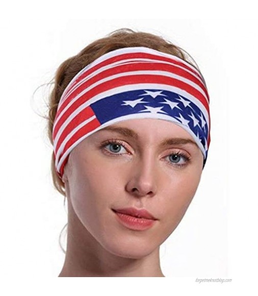 American Flag Bandana - Neck Gaiter Red White Blue Face Scarf Headbands