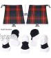 antoipyns Fraser Red Tartan Face Scarf Cover Mask - Sun Dust Bandanas for Fishing Motorcycling Running