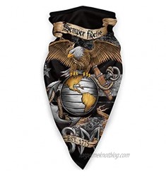 antoipyns Us Marine Corps Face Scarf Cover Mask - Sun Dust Bandanas for Fishing Motorcycling Running