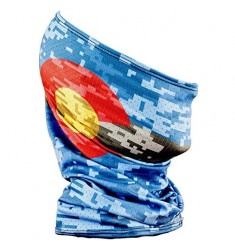 Fishmasks Single Layer Neck Gaiter - Lightweight Fishing Protection From Sun Wind And Moisture - Made In USA - UPF 50+ Moisture-Wicking Fabric - Colorado Digi Camo