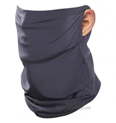 JSPA Neck Gaiter Earloop Ice Silk Cooling Sports Face Scarf Balaclava Bandana Headwear for Dust Outdoors