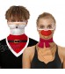 LaZebra Reusable Neck Gaiter Face Masks with Ear Loops Triangle Face Bandana Scarf for Women Men Outdoor Headwear