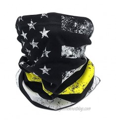 Neck Gaiter Warmer Flag Designed Printed Bandana Face Cover Scarf Windproof Mask for Men and Women