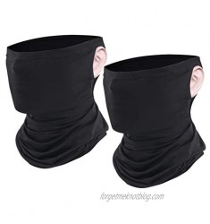 Neck Gaiters(Black/2PCS) Balaclava Cycling Face Scarf Mask Ice Silk Headscarf Breathable Headscarf