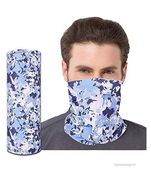 Summer Cooling Masks Neck Gaiter Camo Pure Cool Gaiter Breathable Bandnas for Mens Womens