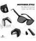 DeBuff Unisex Polarized Sunglasses Classic Retro Sun Glasses Unbreakable TR90 Frame