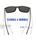 DeBuff Unisex Polarized Sunglasses Classic Retro Sun Glasses Unbreakable TR90 Frame