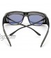 LVIOE Wrap Around Sunglasses Polarized Lens Wear Over Prescription Glasses Fit Over Regular Glasses with 100% UV Protection