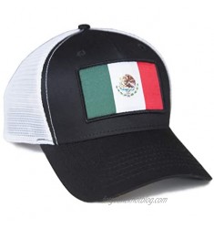 International Tie Mexico Flag Snapback Trucker Baseball Hat