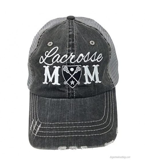 KATYDID Lacrosse Mom Womens Trucker Hat gryblk