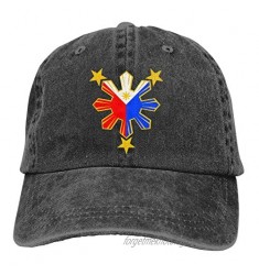 KOUSHANAIER Baseball Cap for Men Women Flag of The Philippines Unisex Cotton Adjustable Denim Cap Hat