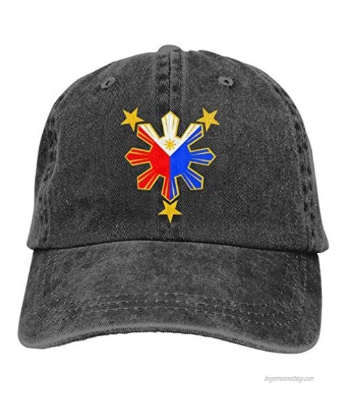 KOUSHANAIER Baseball Cap for Men Women Flag of The Philippines Unisex Cotton Adjustable Denim Cap Hat