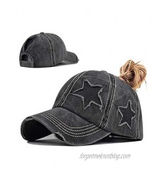 Women Ponytail Hat  Criss Cross Ponytail Women Hats Glitter Tye Die Baseball Cap Women Trucker Hat Baseball Hats for Women