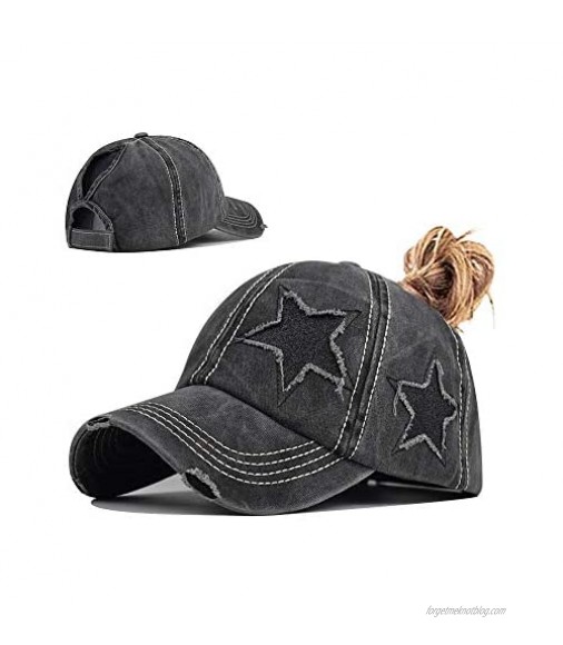 Women Ponytail Hat Criss Cross Ponytail Women Hats Glitter Tye Die Baseball Cap Women Trucker Hat Baseball Hats for Women