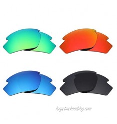 Mryok 4 Pair Polarized Replacement Lenses for Rudy Project Rydon Sunglass - Stealth Black/Fire Red/Ice Blue/Emerald Green