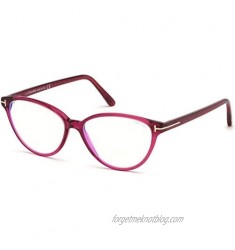 Eyeglasses Tom Ford FT 5545 -B 075 Shiny Transp. Fuchsia Rose Goldt Logo/B