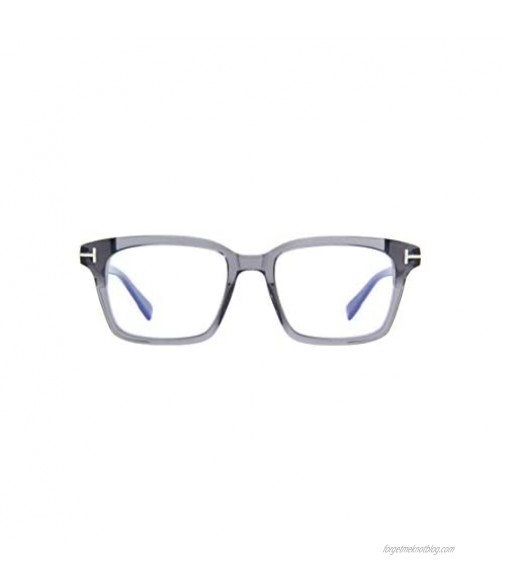 Eyeglasses Tom Ford FT 5661 -B 020 Shiny Dark Grey/Blue Block Lenses