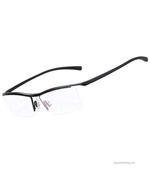 LUOMON Customize Prescription Glasses Men Plain Eyeglasses with TR90 Unbreakable Frame