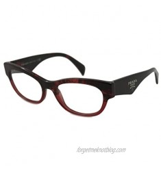 Prada PR13QV Eyeglasses-RO0/1O1 Red Havana Grad Red-52mm