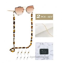 Coenii 2 PCS Mask Lanyard Strap Holder Eyeglass Chain Sunglasses Eyewear Chain