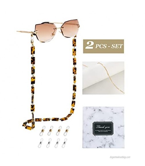 Coenii 2 PCS Mask Lanyard Strap Holder Eyeglass Chain Sunglasses Eyewear Chain
