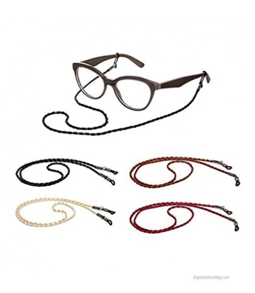 Eye See Eyeglass Chains For Women and Men - Eye Glasses String Holder Strap Made Of Comfortable Leather To Hold Your Glasses Around Your Neck - Premium Material Glasses Strap