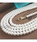 Fashion Handmade Pearl Beaded Chain Mask Holder Chain Necklace for Women Girls Mask and Glasses Chains Lanyards Neck Strap Rope Avoid Loss